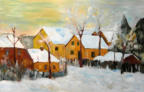 Winter, Öl, 60 x 40