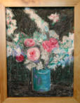 Blumenstück, Öl, 40 x 30