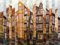 Fachwerk, Ölpastell/C
