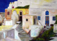 Santorini, Öl, 70 x50